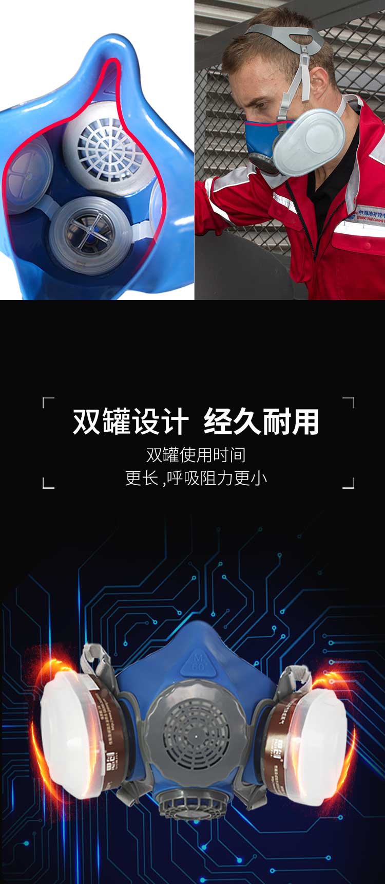 ST-M60尘毒转换半面罩-亚游国际