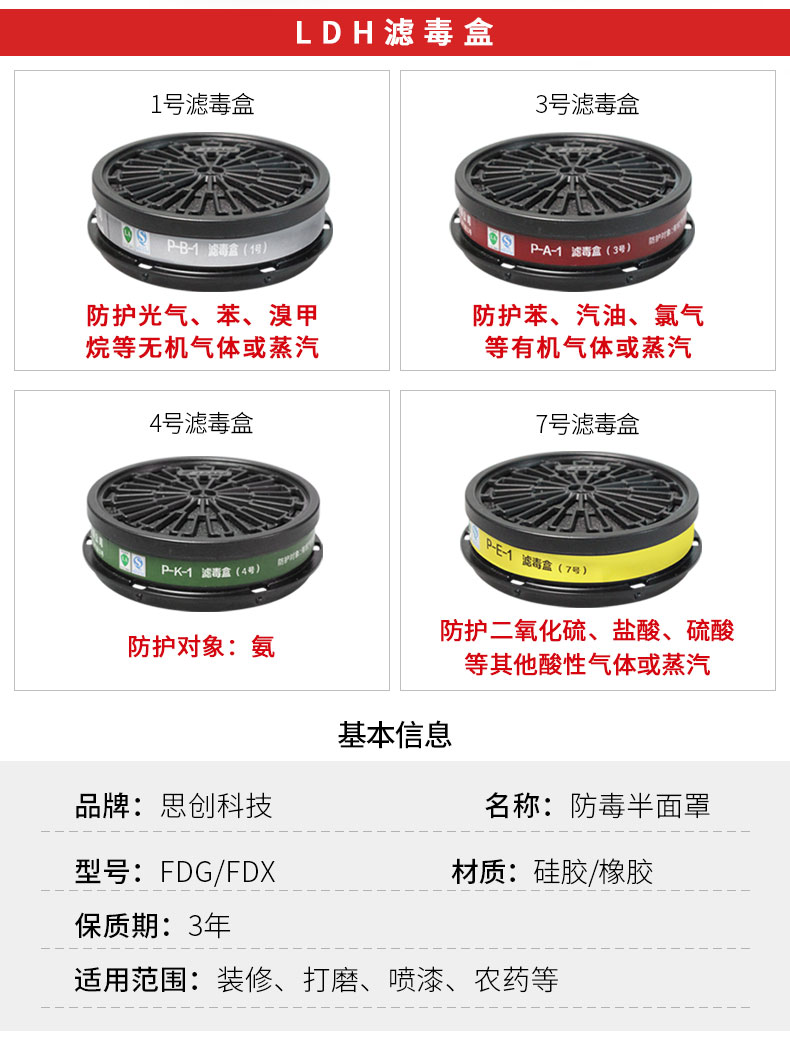 ST-FDG可替换式防毒半面罩-亚游国际