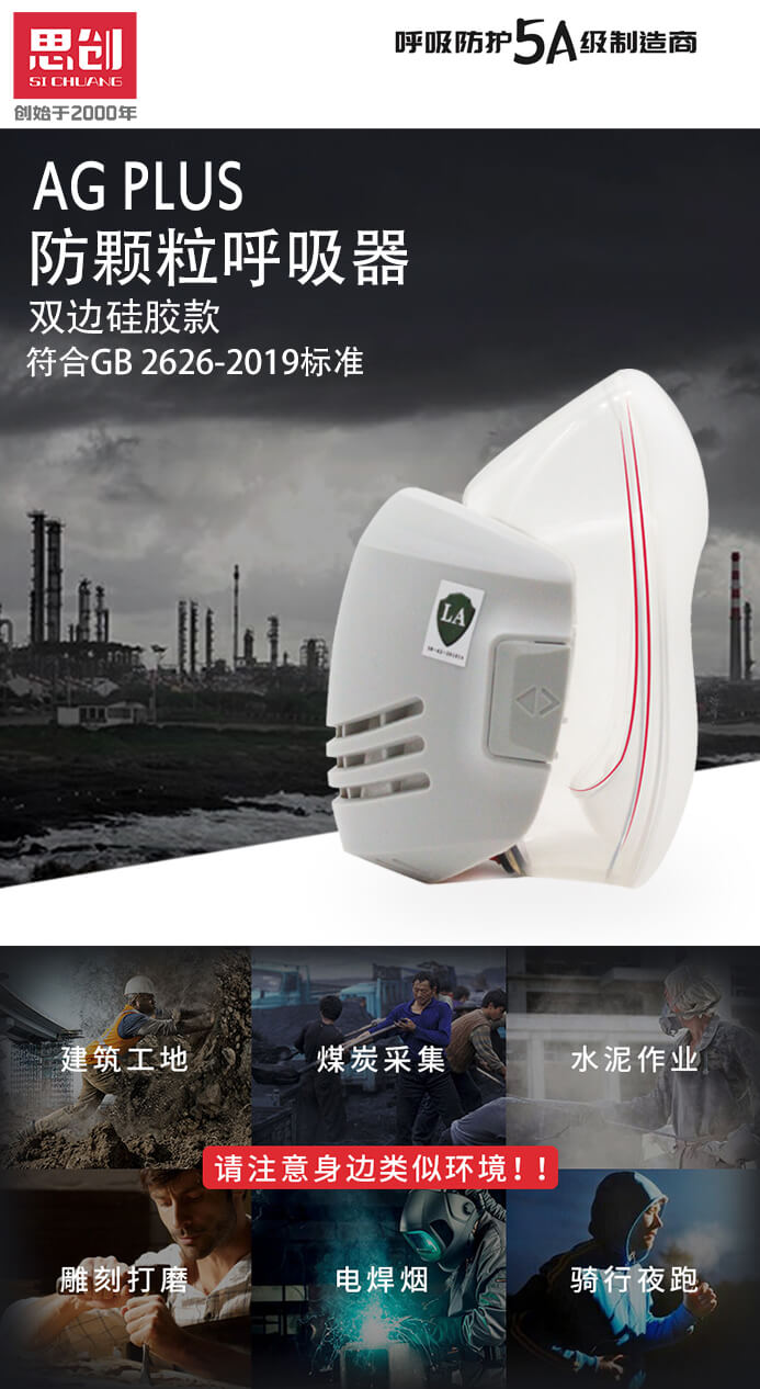 ST-AG PLUS可替换式防尘半面罩-亚游国际