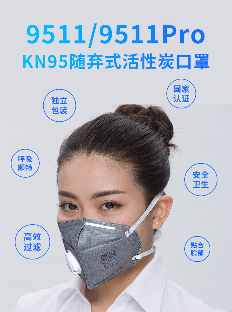 ST-9511pro扬弃型呼活性炭防异味口罩-亚游国际