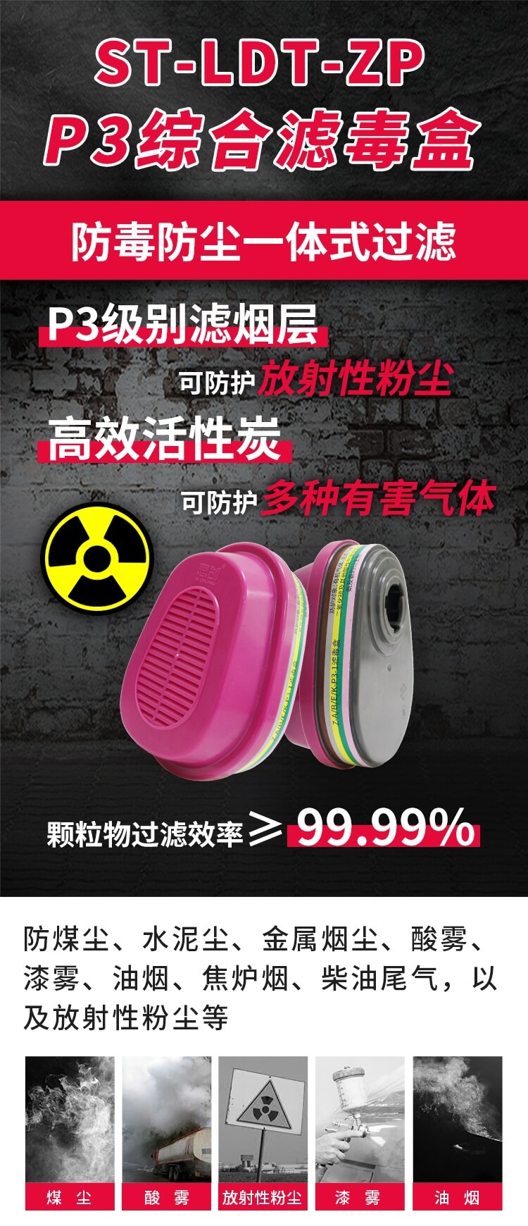 ST-LDT-ZPP3综合滤毒盒-亚游国际