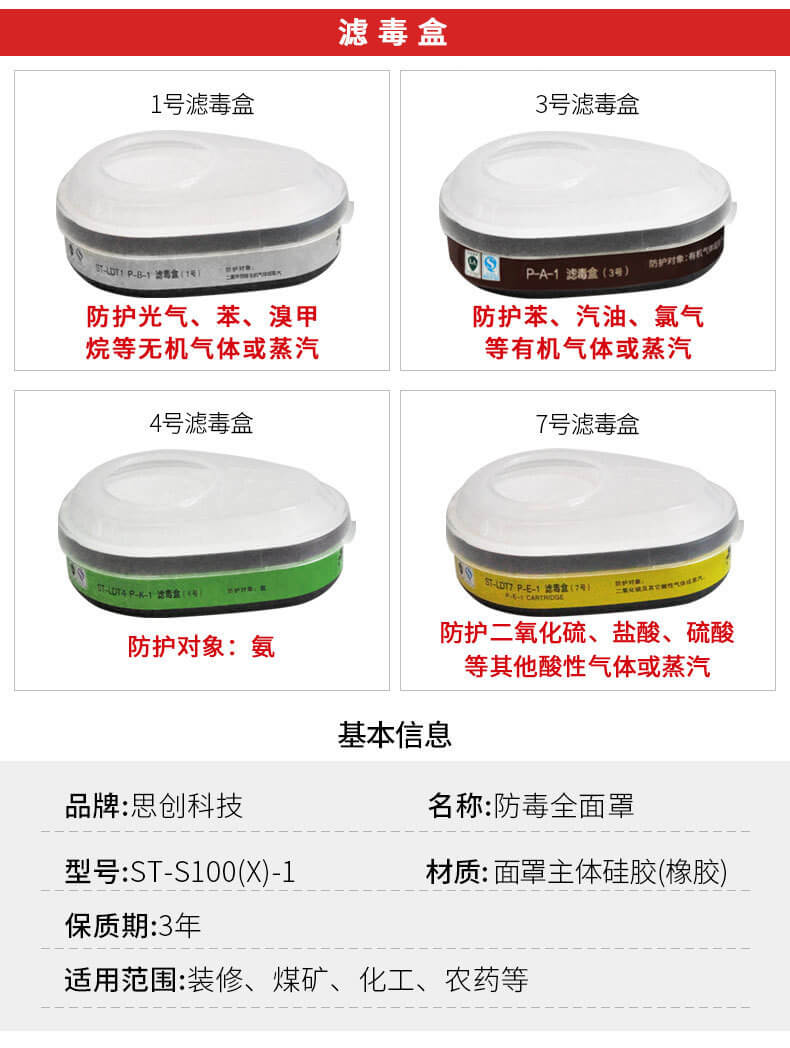 ST-S100-1 201防毒周全罩-亚游国际