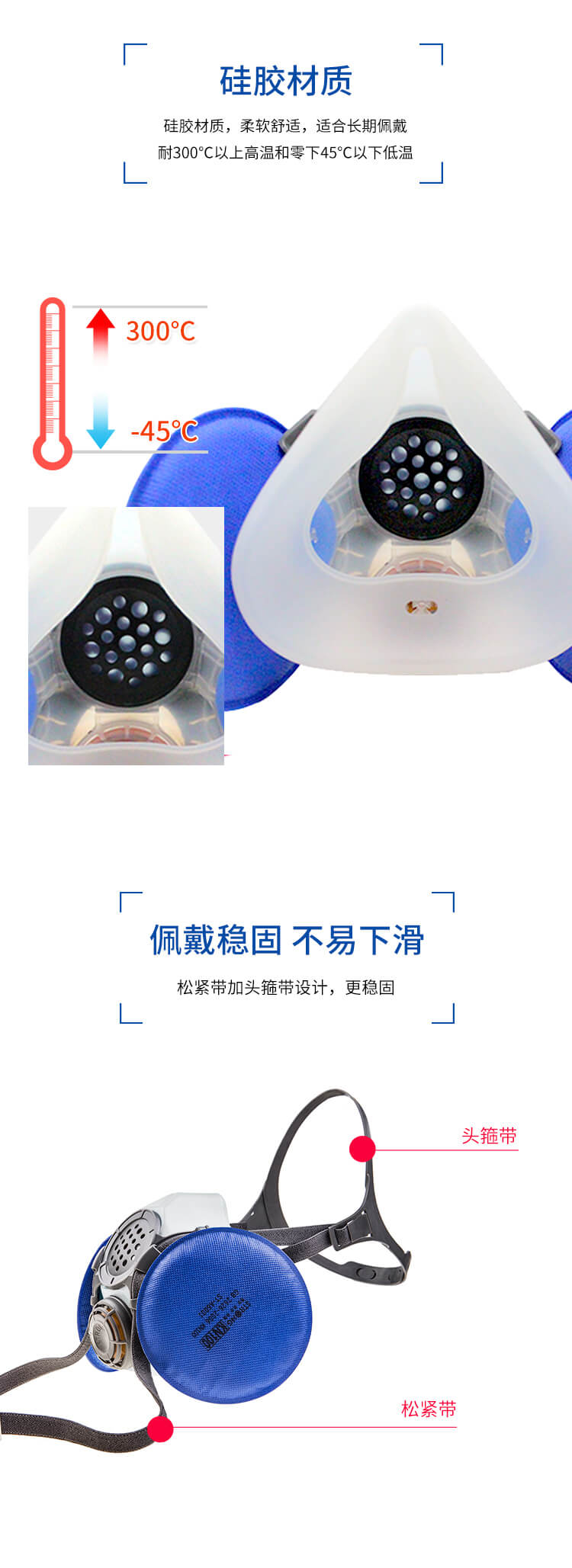 ST-M50G-3A硅胶双滤防尘半面罩-亚游国际