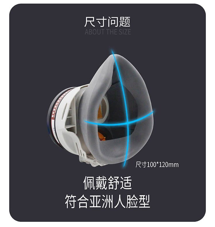 ST-FDLX防毒半面具（橡胶胶）含LDY3滤毒盒-亚游国际
